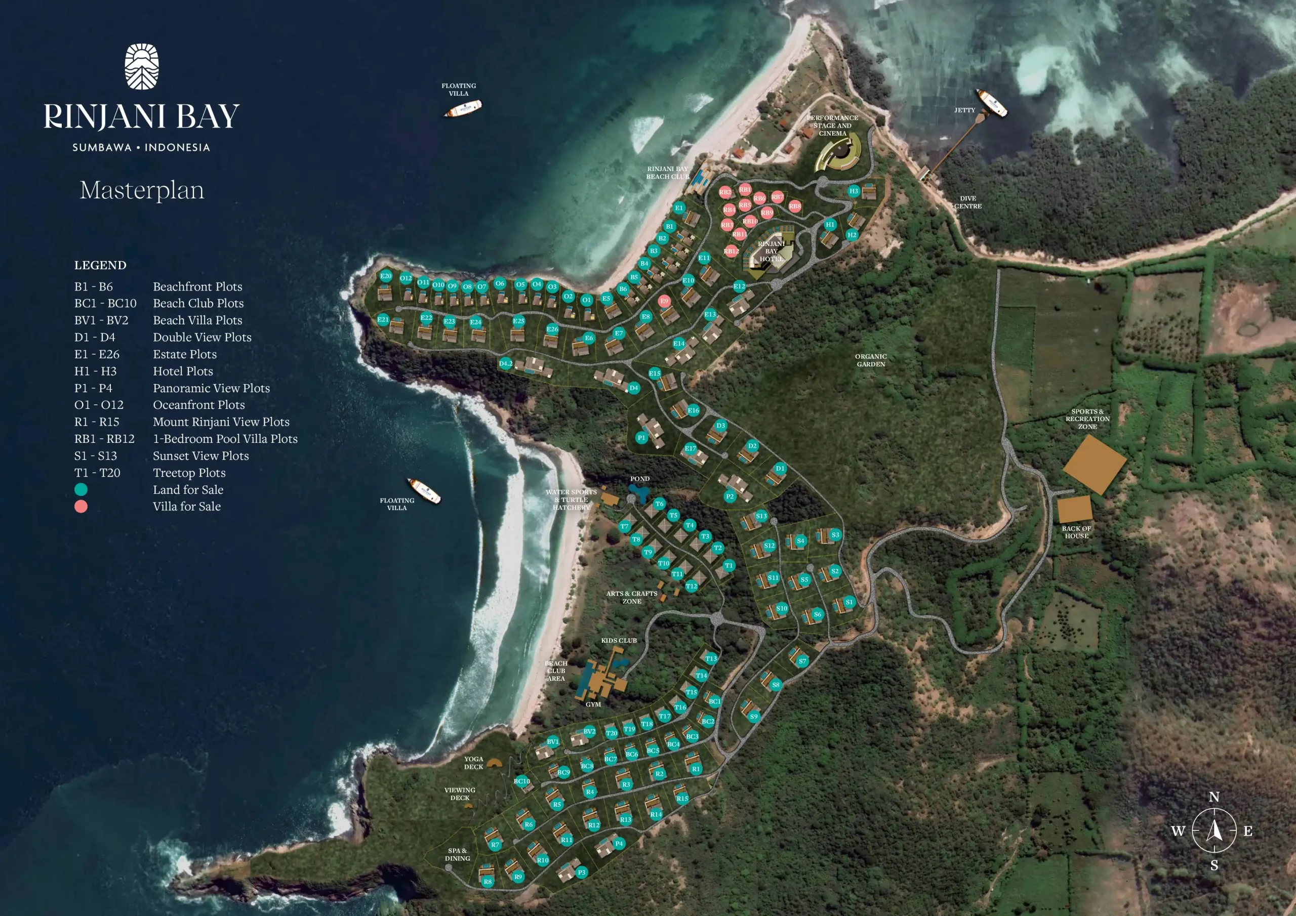 rinjani map of masterplan